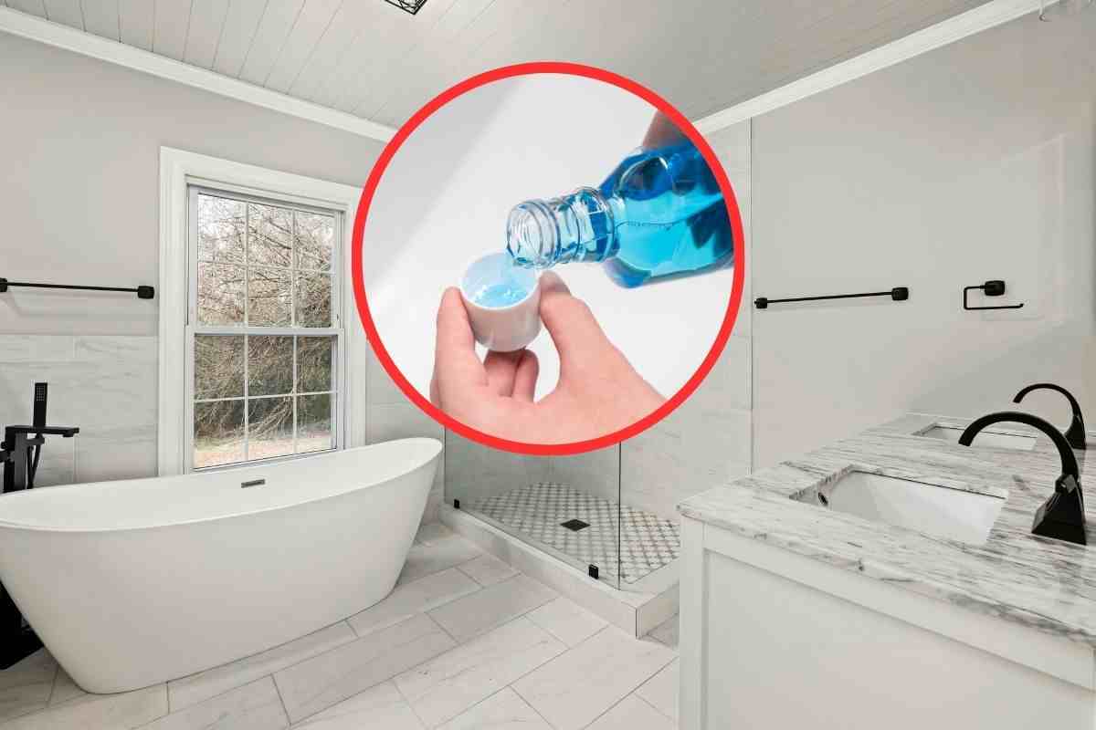 per un bagno pulito usa il collutorio