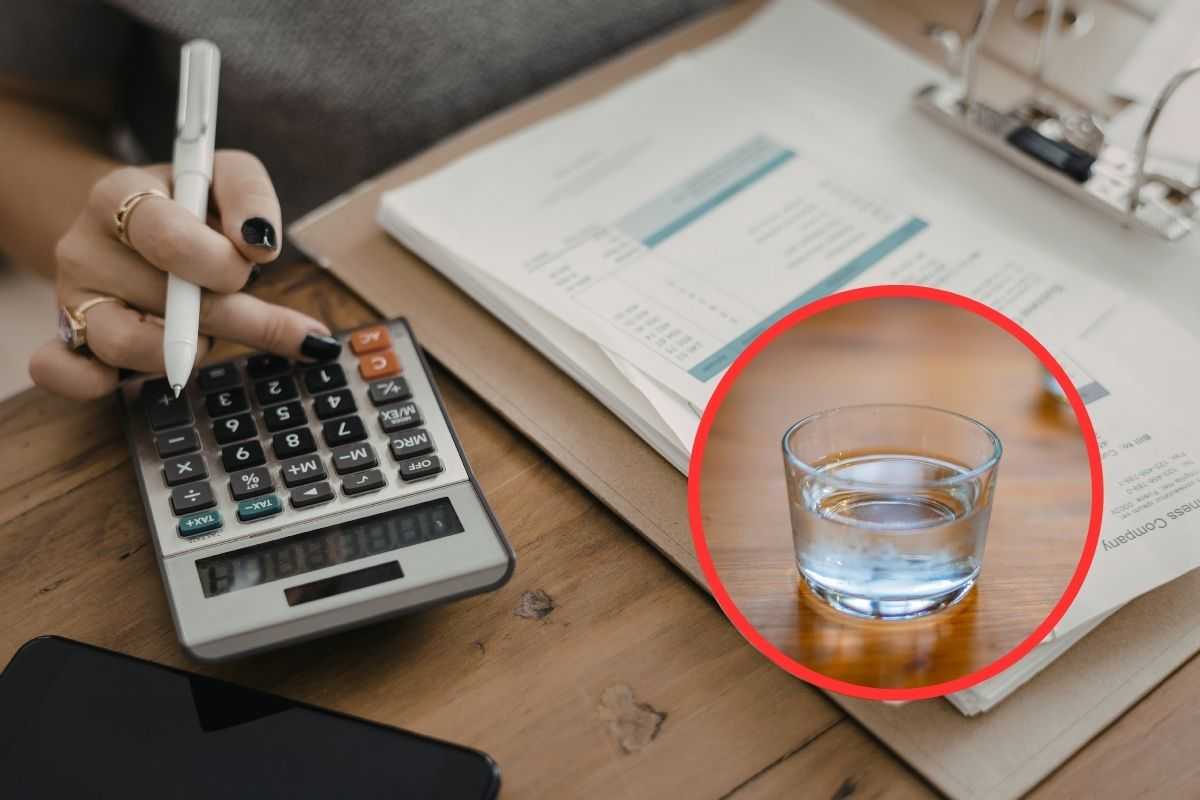 Bollette dimezzate col trucco della tazzina acqua