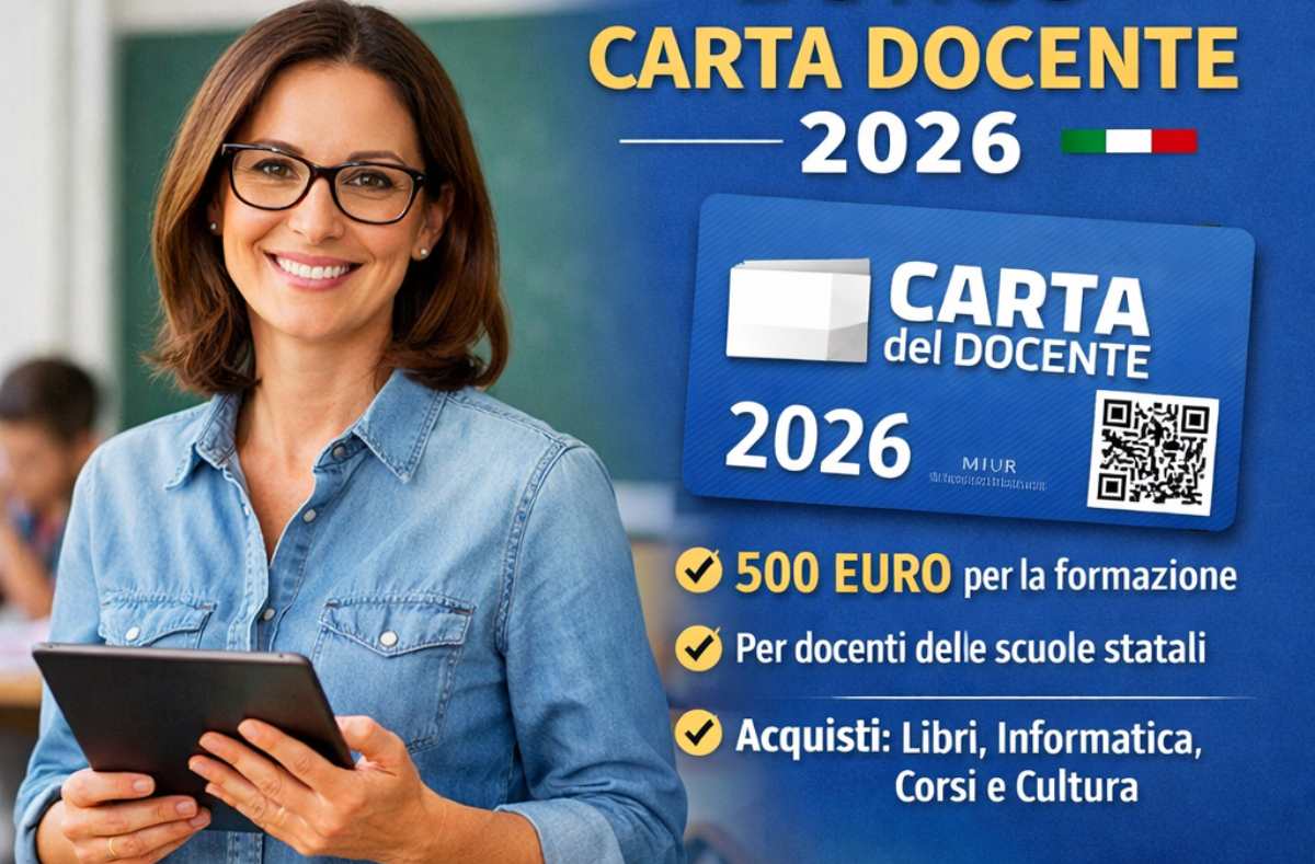 Carta docente 2026 data accredito