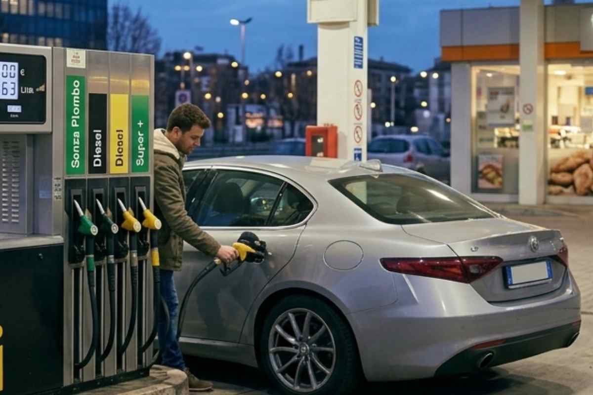 benzina trucco per pagarne la metà