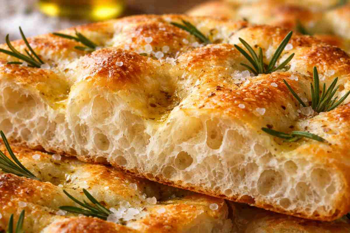 Focaccia tecnica dei tre buchi
