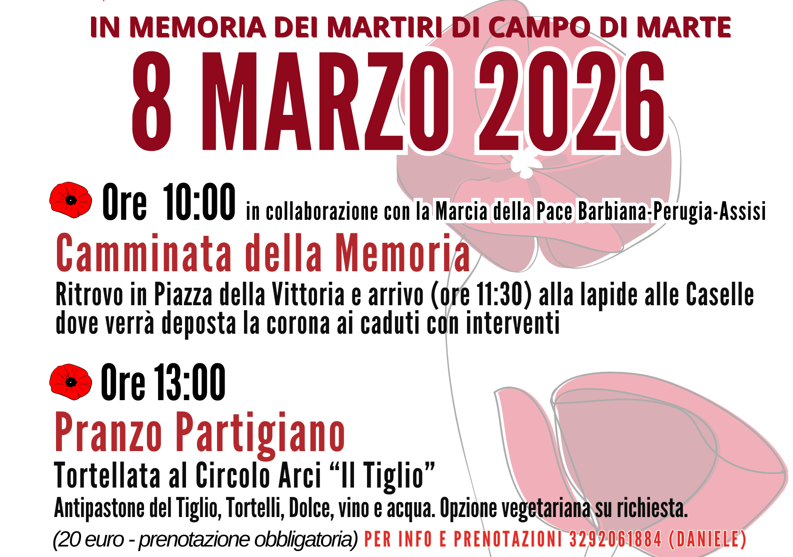 Locandina 8 marzo 2026 vicchio