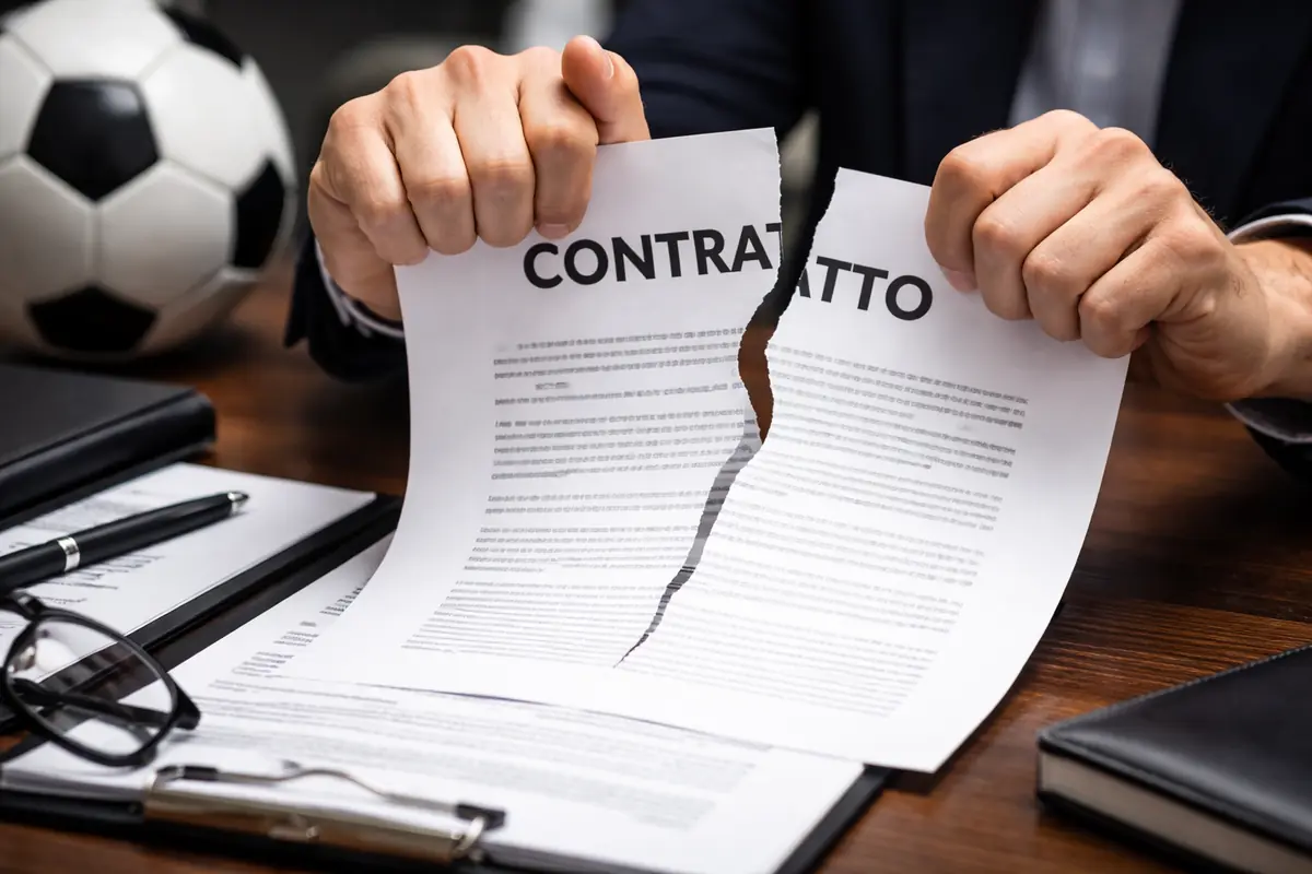 Due mani che strappano un contratto