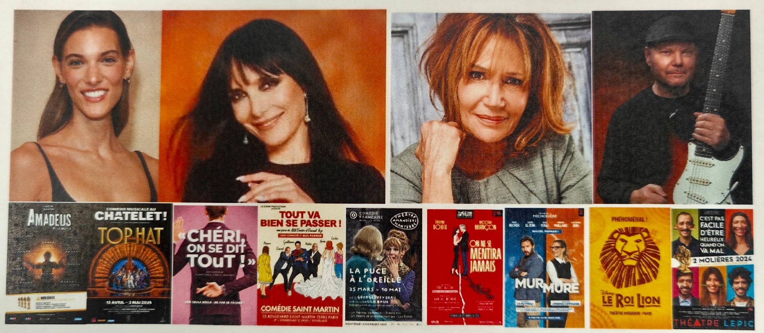 Charlotte Cardin, Jeanne Mas, Clémentine Célarié e Christopher Cross