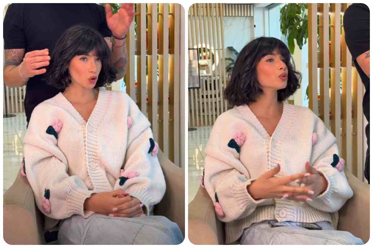 Martina Miliddi dal parrucchiere per il cambio look