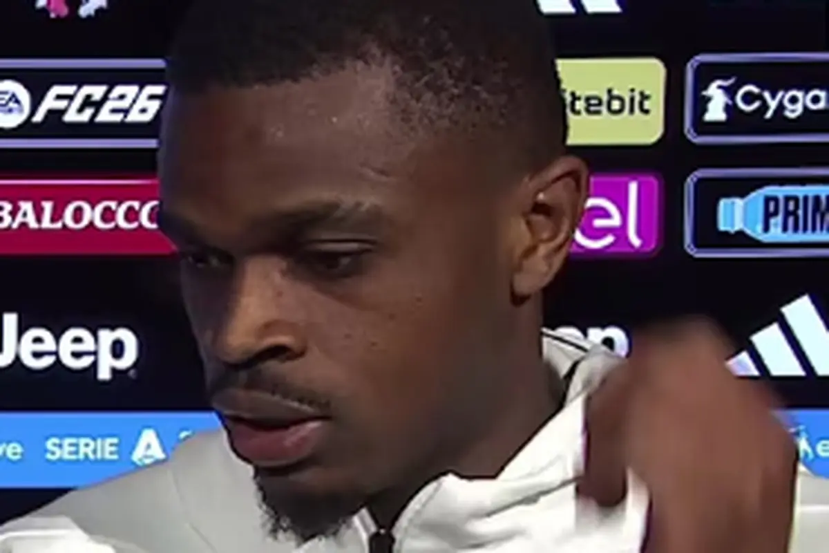 Kalulu intervistato dopo una partita della Juventus