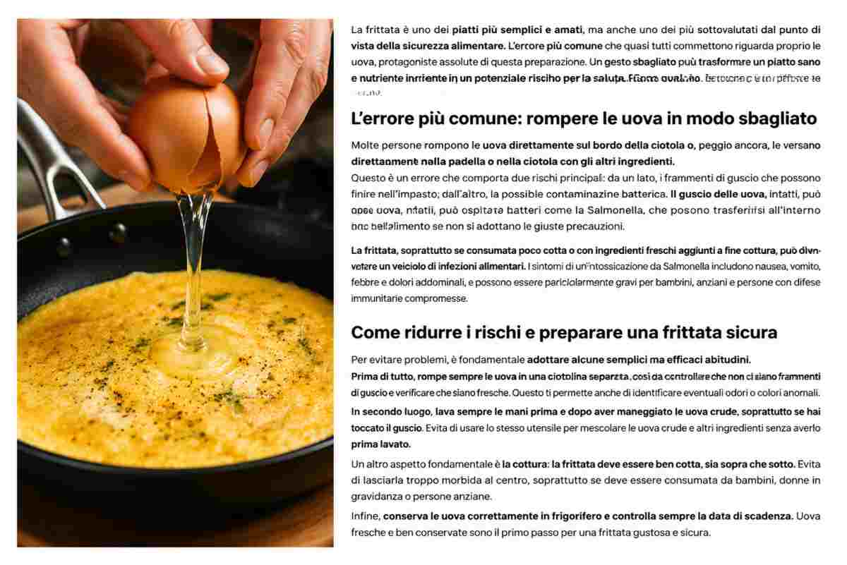 Frittata errori e rischi Ok!Mugello.it