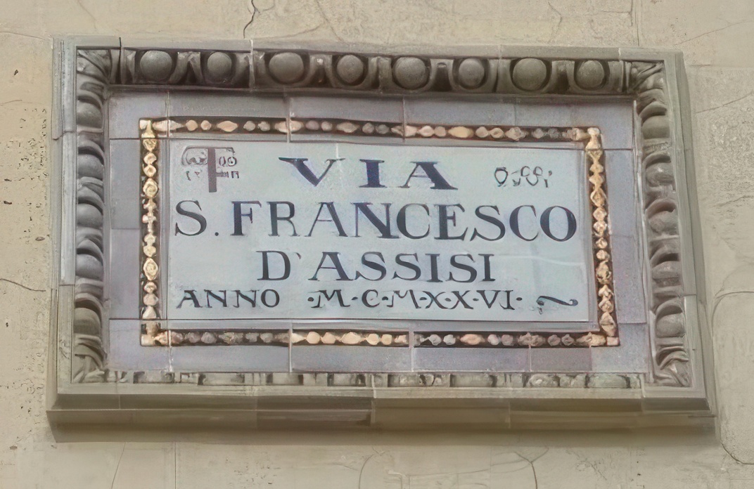 San Piero a Sieve restaura la storica targa dedicata a San Francesco d’Assisi