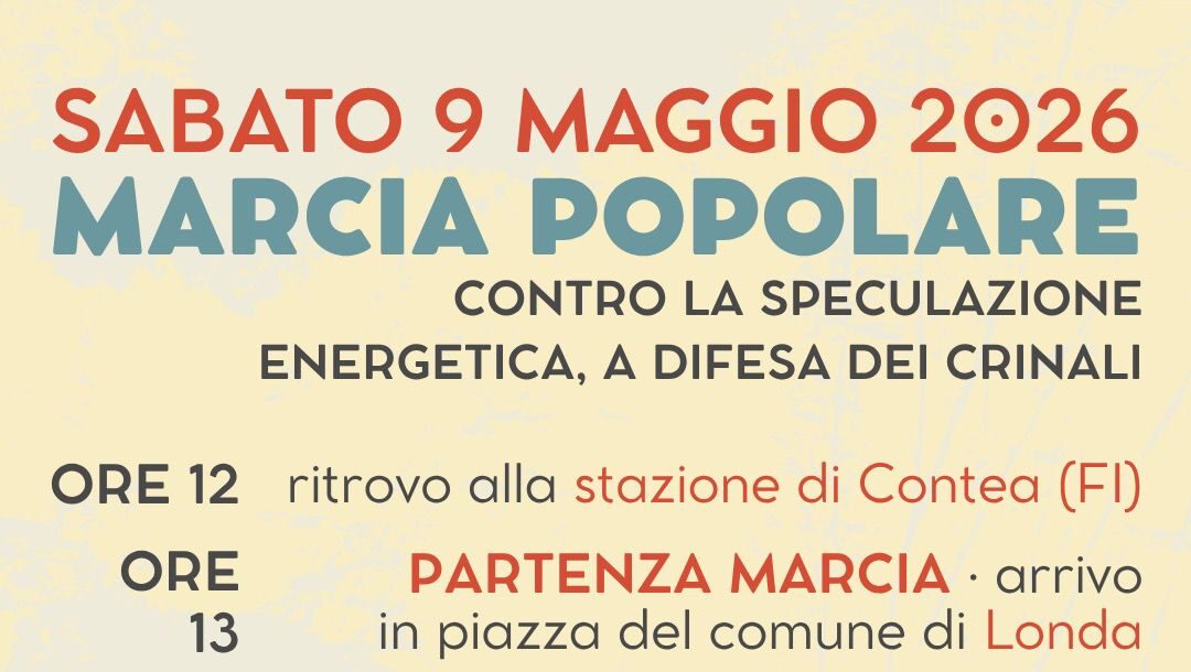 Appeninno mugello 2026 protesta