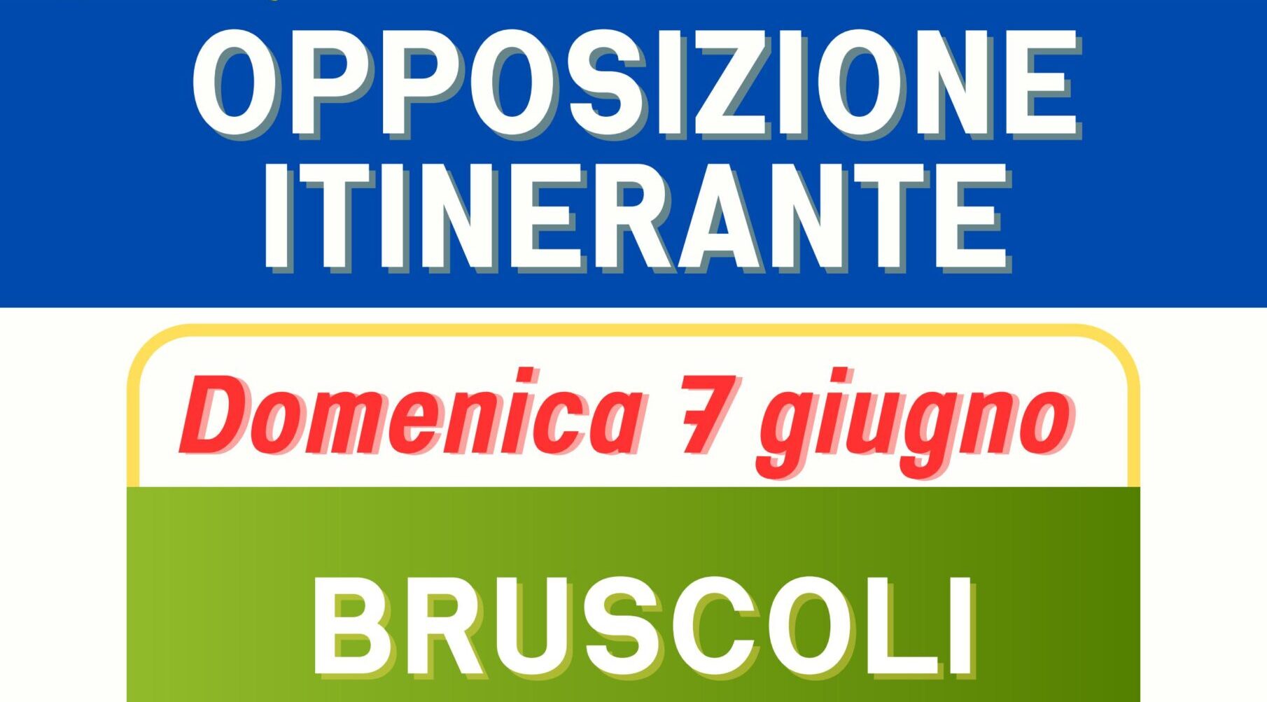 Opposizione itinerante bruscoli
