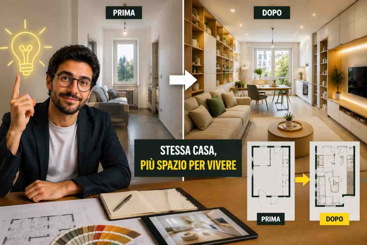 Come gli arredatori aumentano lo spazio in una casa piccola Ok!Mugello.it