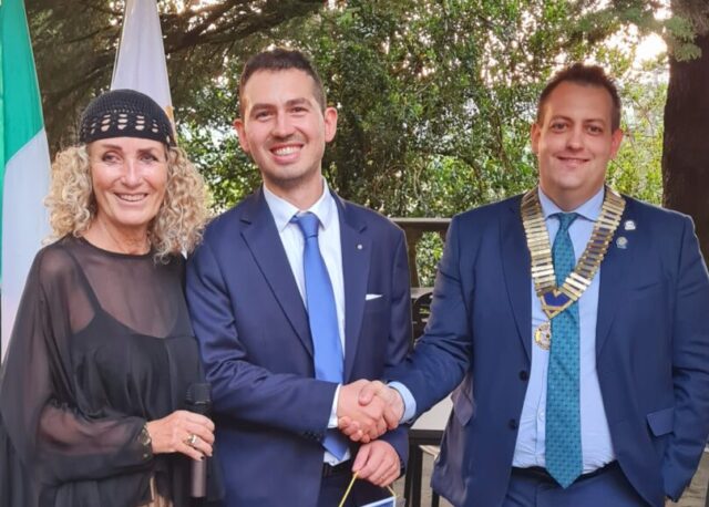 Maria Chiara Vitartali, il nuovo socio Riccardo Bossone, il Presidente Volpi