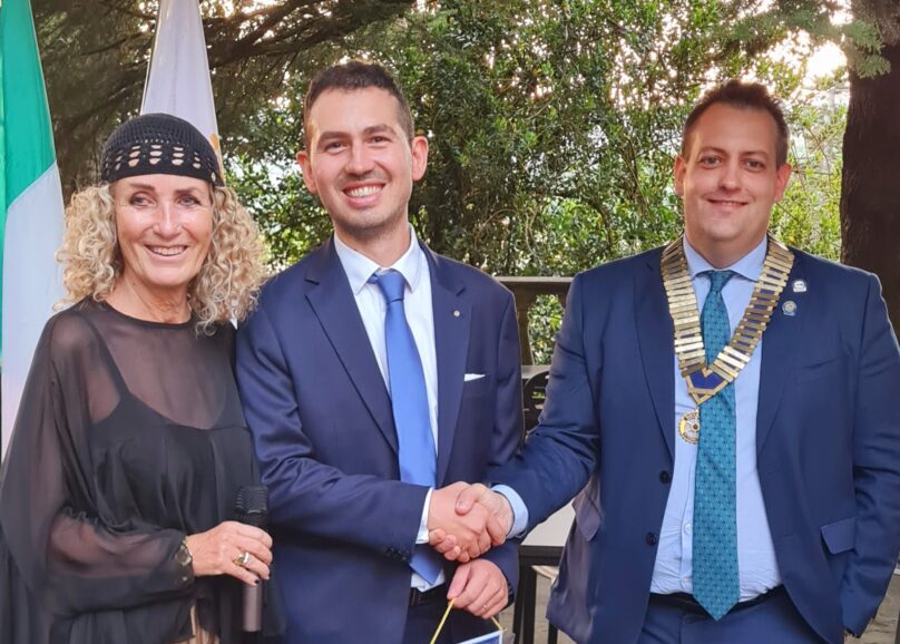 Maria Chiara Vitartali, il nuovo socio Riccardo Bossone, il Presidente Volpi