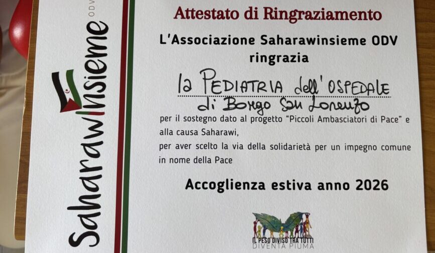 L'Attestato di ringraziamento