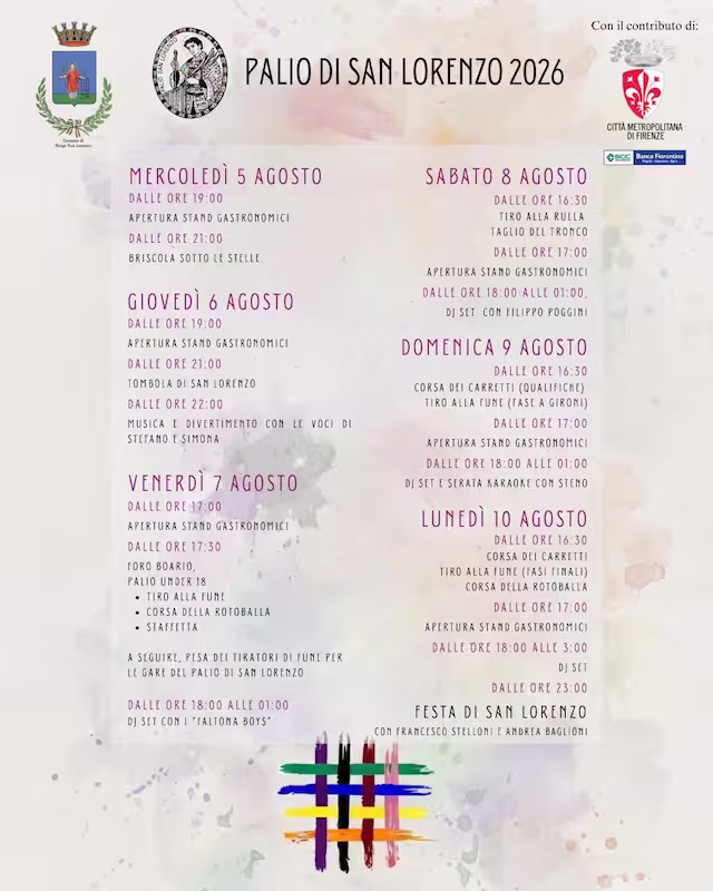Palio programma