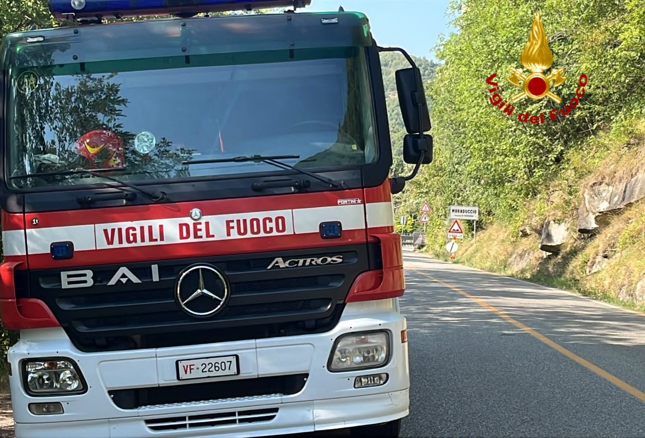 Vigili intervento borgo