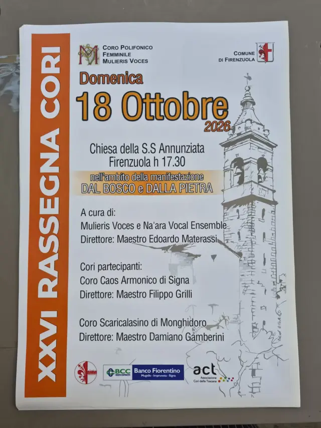 Firenzuola cori giovannini 2026 ottobre