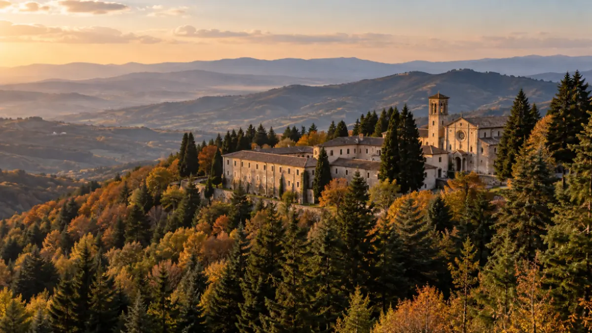 Il santuario di Monte Senario tra gli abeti