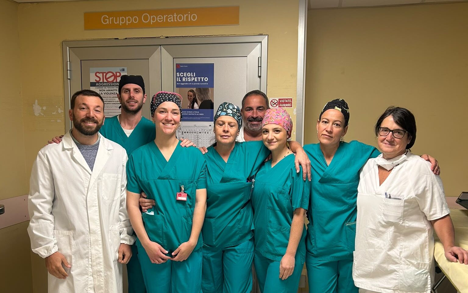 Il team dell'ospedale del Mugello