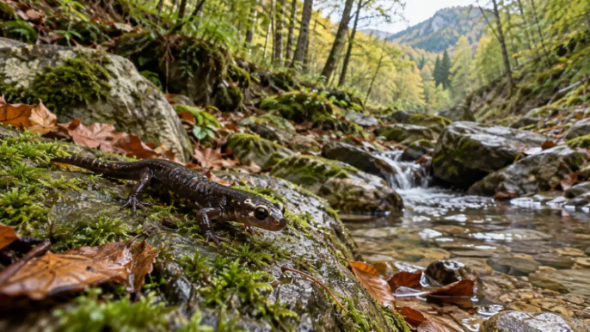 La salamandrina dagli occhiali nei torrenti dell Appennino