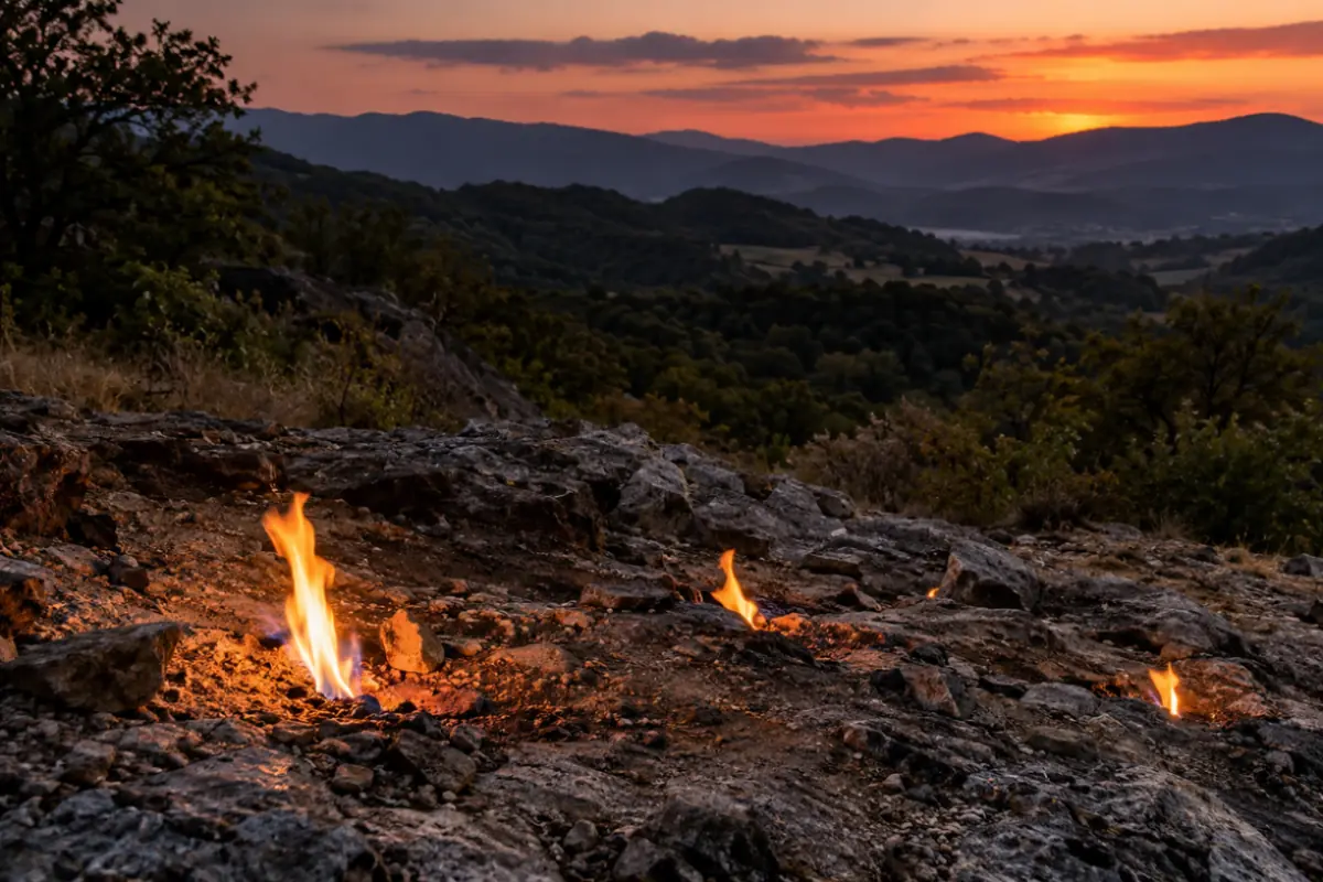 Le misteriose fiamme naturali di Pietramala