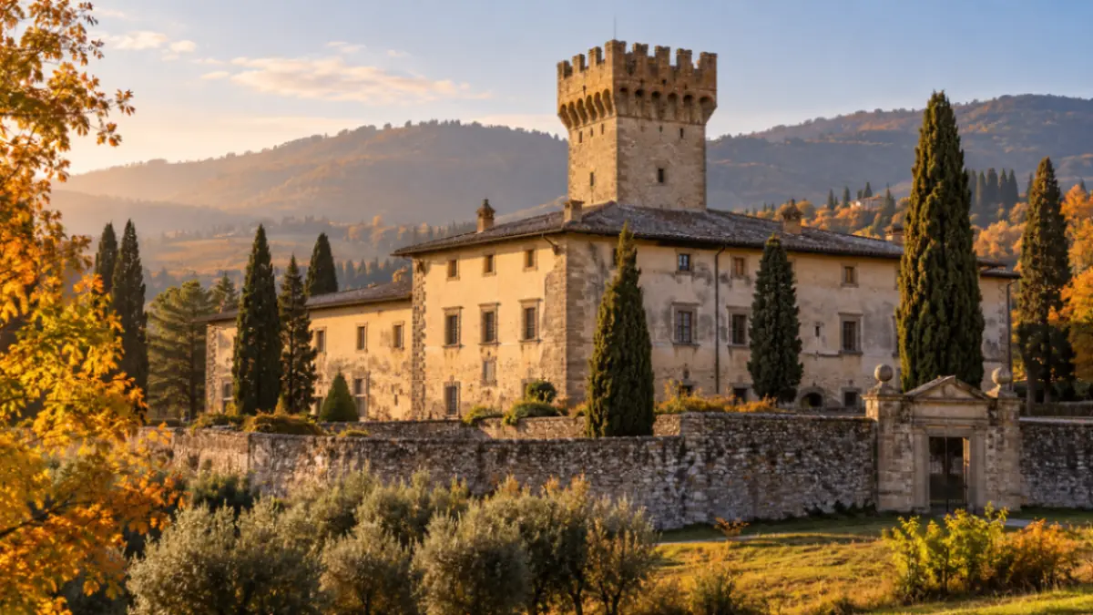 Villa medicea fortificata tra le colline mugellane