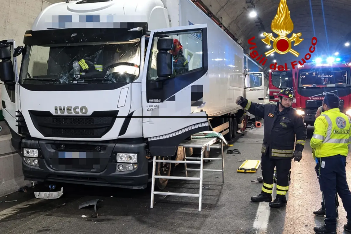 Incidente a1 camion