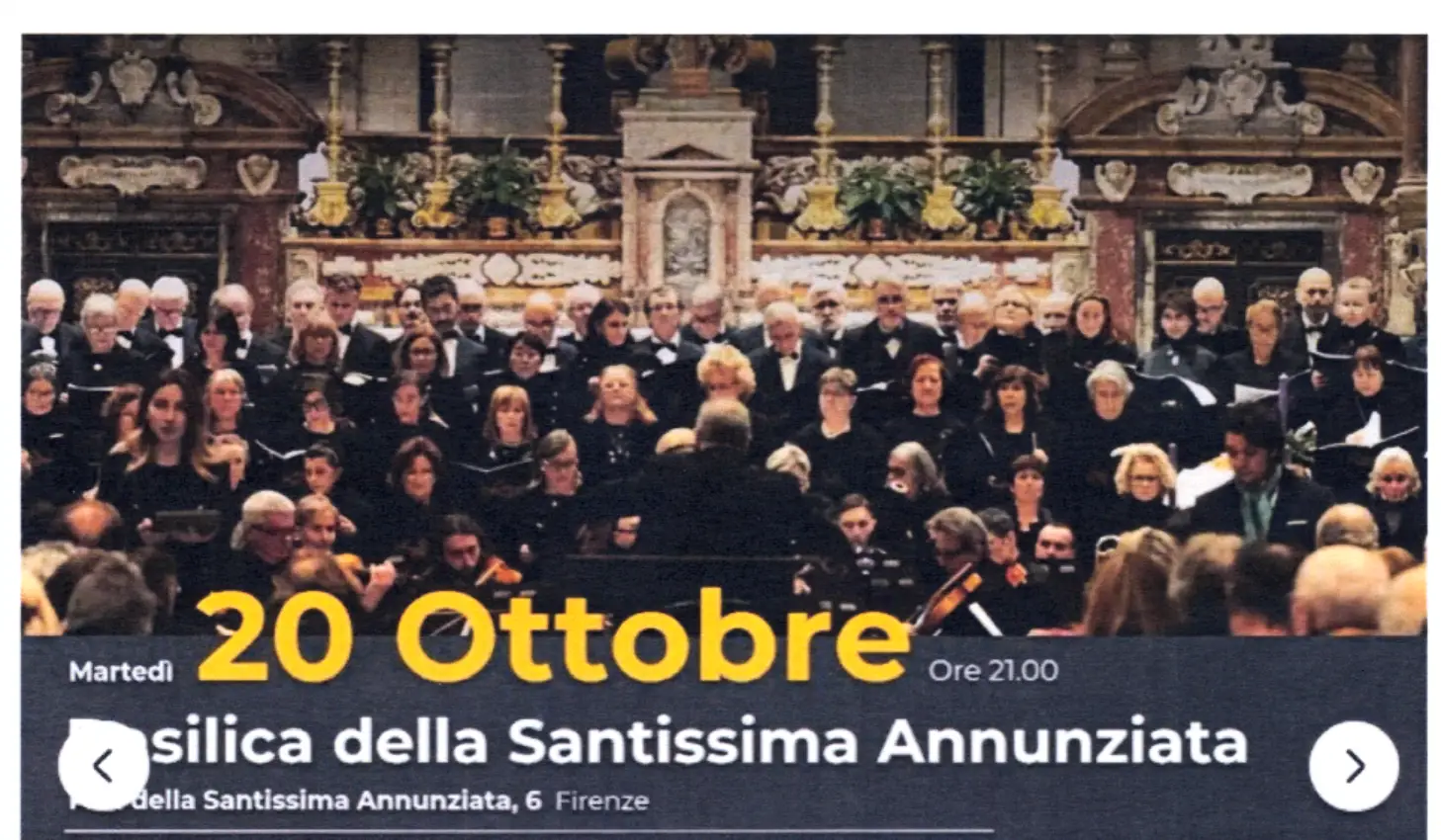 Locandina corale taglio giovannini ottobre