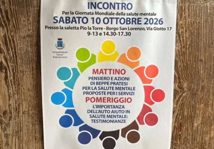 Locandina evento salute mentale